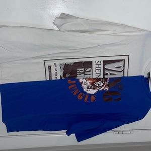 Shein split color t-shirt size small